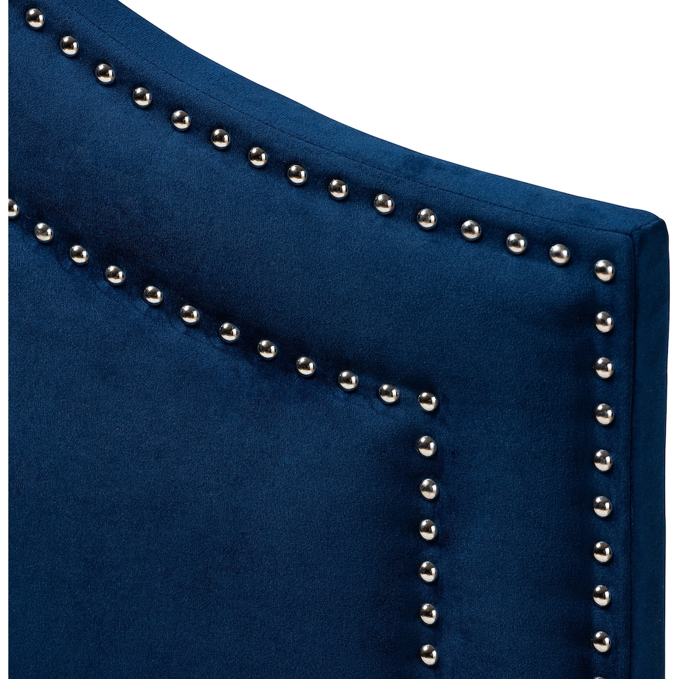 louie blue queen headboard   