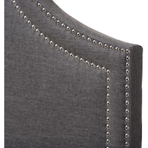 louie gray full headboard   