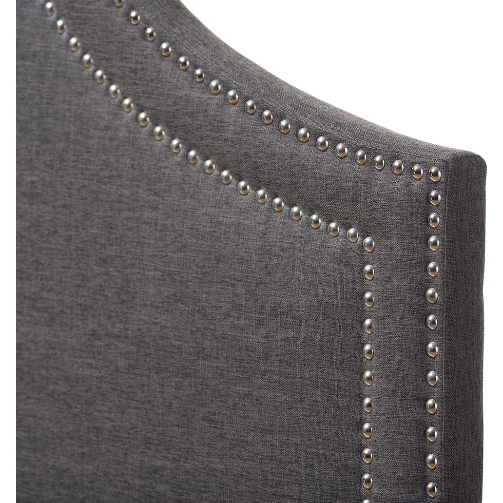 louie gray queen headboard   
