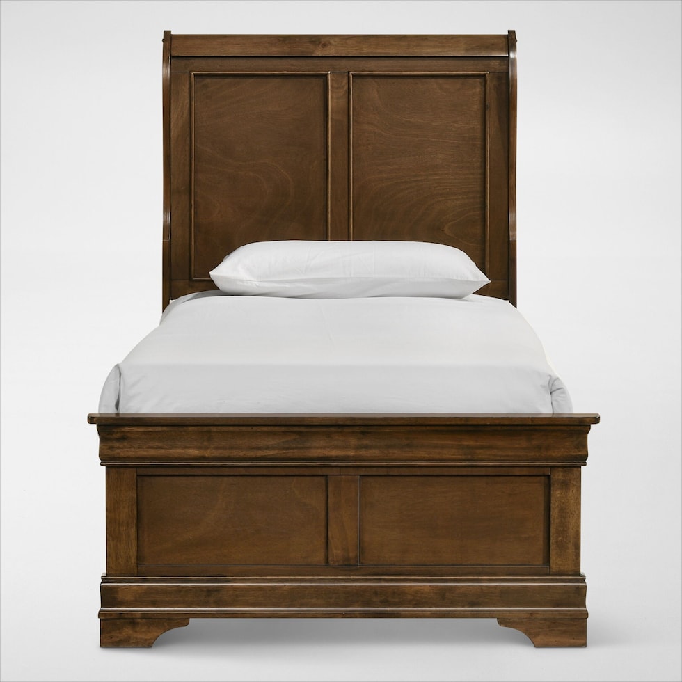 louis bedroom light brown  pc full bedroom   