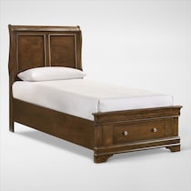 louis bedroom light brown  pc twin bedroom   