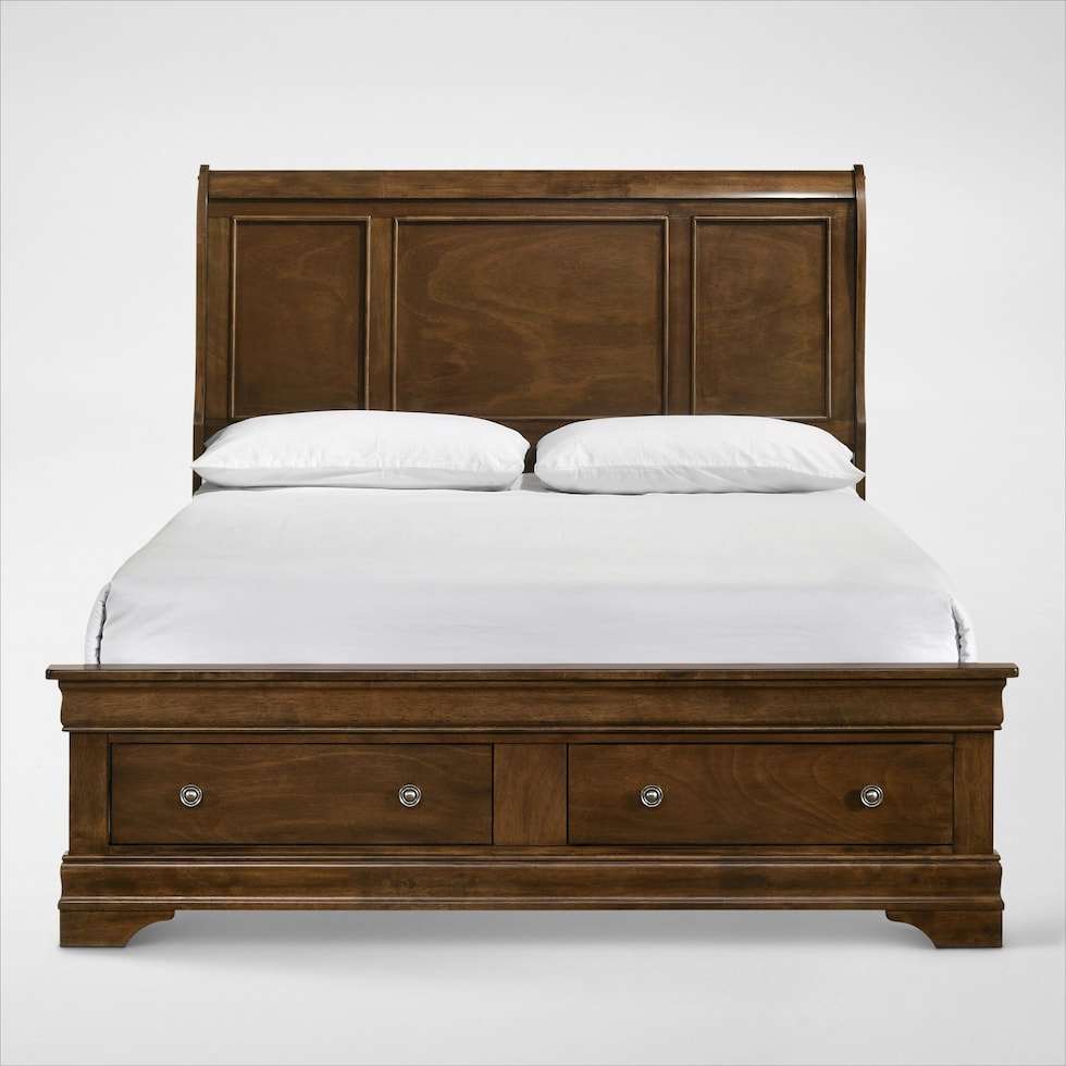 louis bedroom light brown  pc king bedroom   