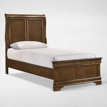 louis bedroom light brown  pc twin bedroom   