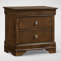 louis bedroom light brown nightstand   