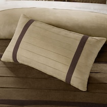 louise light brown full bedding set   