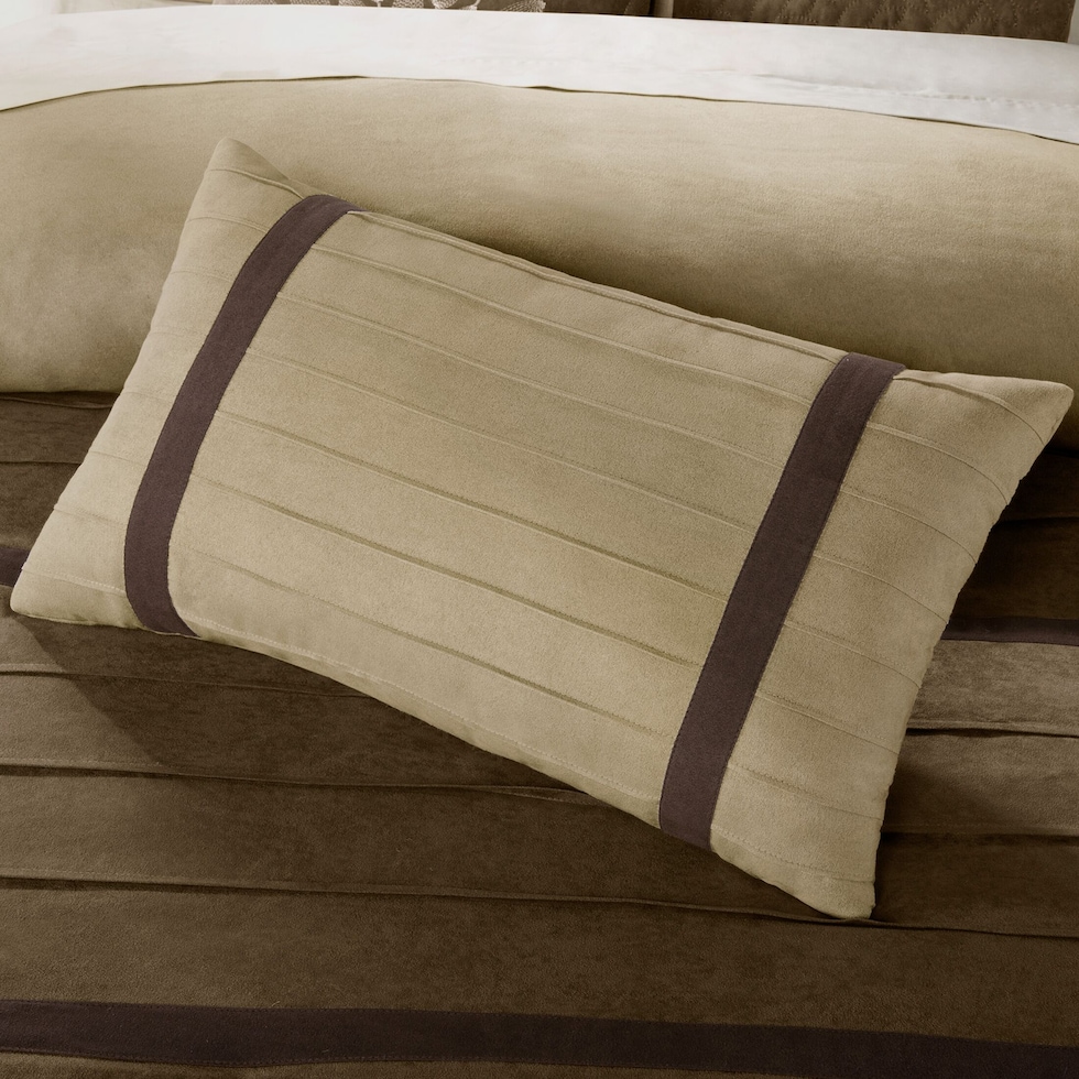 louise light brown full bedding set   
