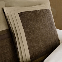 louise light brown full bedding set   