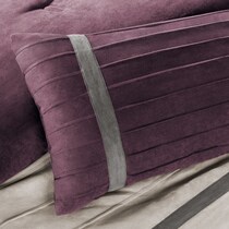 louise purple california king bedding set   