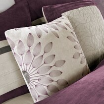 louise purple king bedding set   