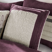 louise purple king bedding set   