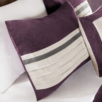 louise purple king bedding set   