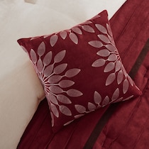 louise red king bedding set   