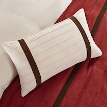 louise red king bedding set   