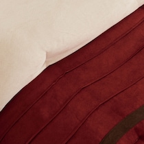 louise red king bedding set   