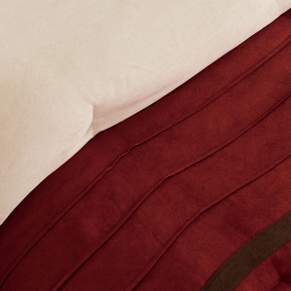 louise red king bedding set   