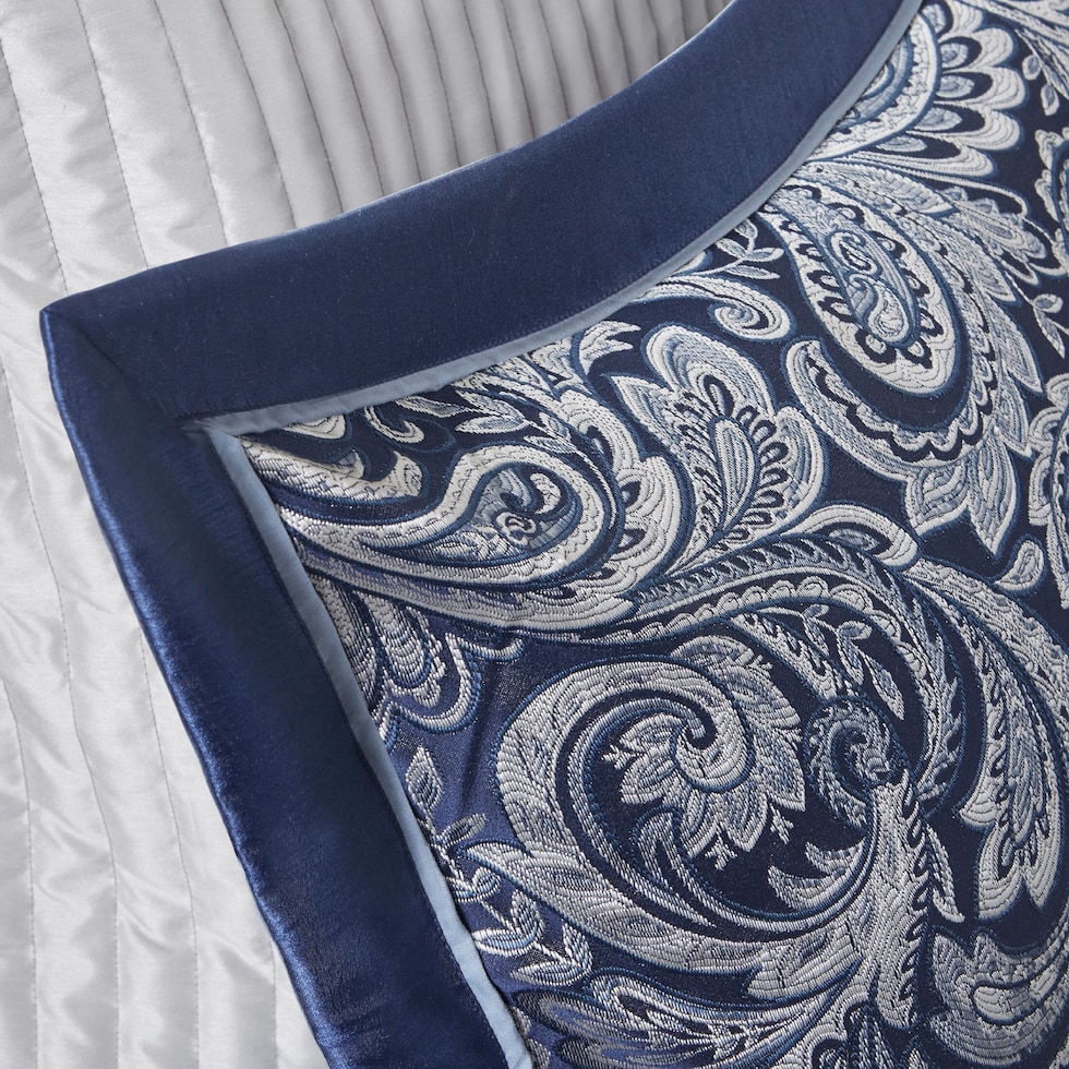 louisiana blue california king bedding set   