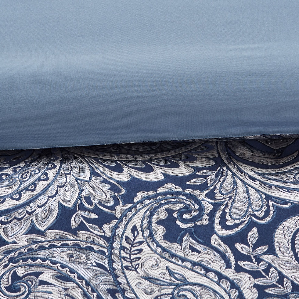 louisiana blue california king bedding set   
