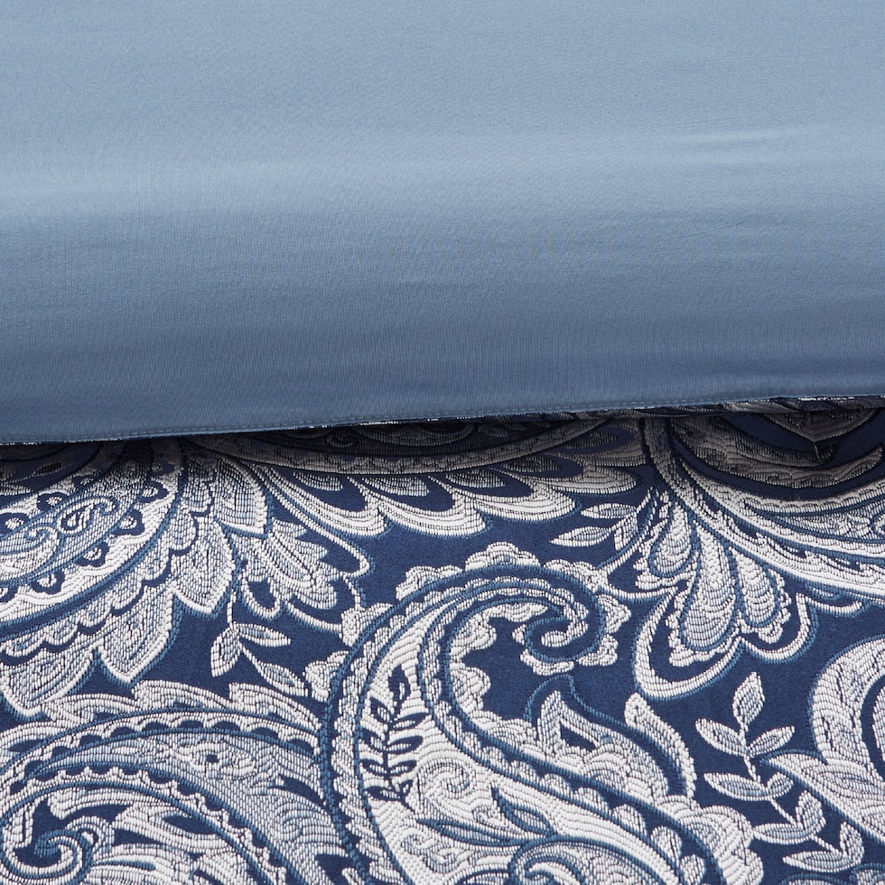 louisiana blue full queen bedding set   