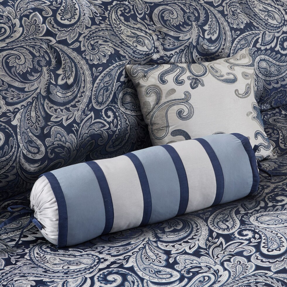 louisiana blue king bedding set   