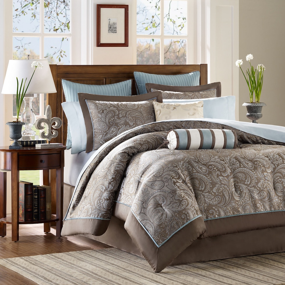 louisiana gray king bedding set   