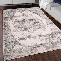 lovage white gray area rug  x    