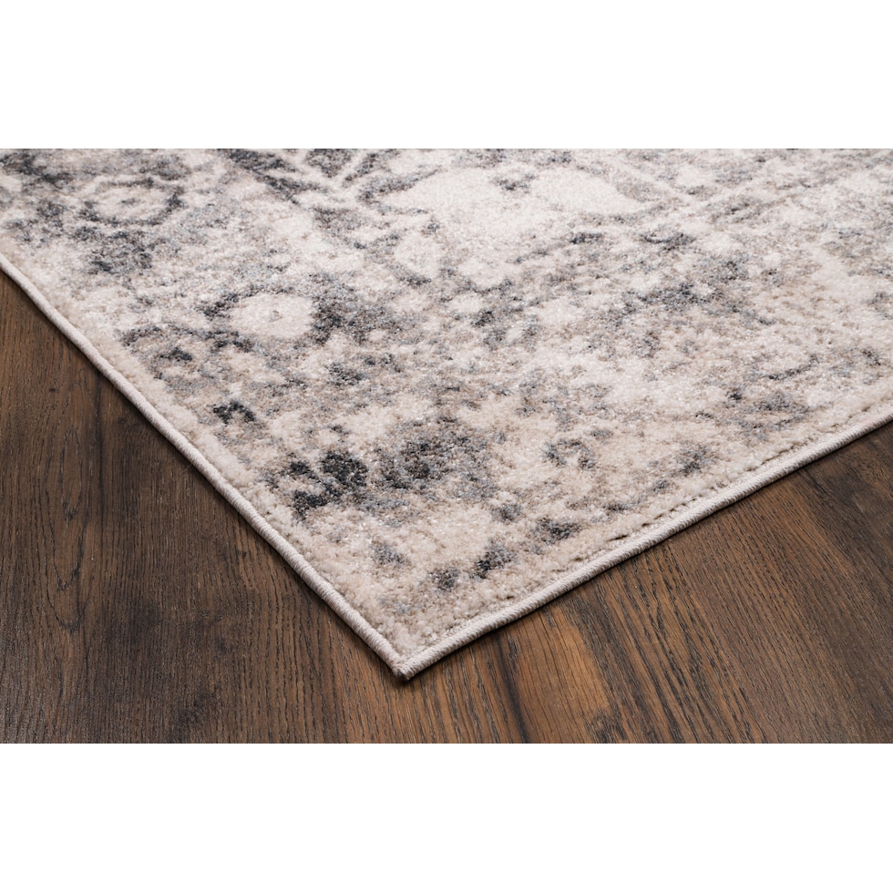 lovage white gray area rug  x    