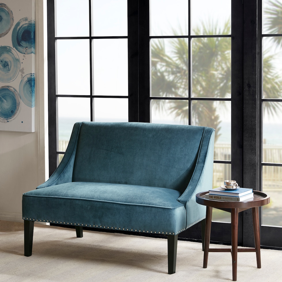 lovell blue settee   