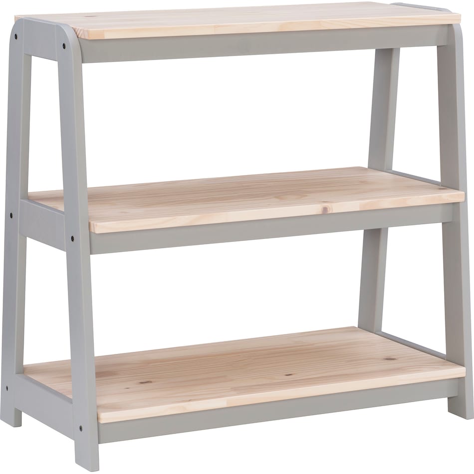 lowell natural gray bookcase   