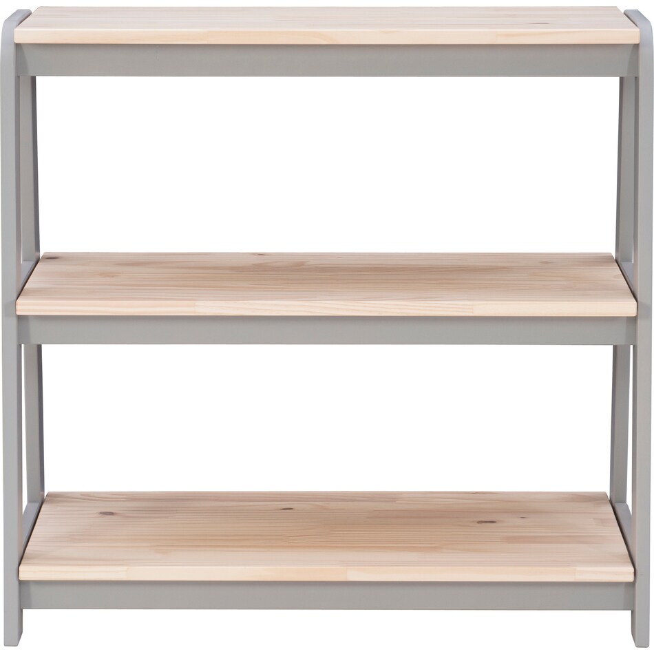 lowell natural gray bookcase   