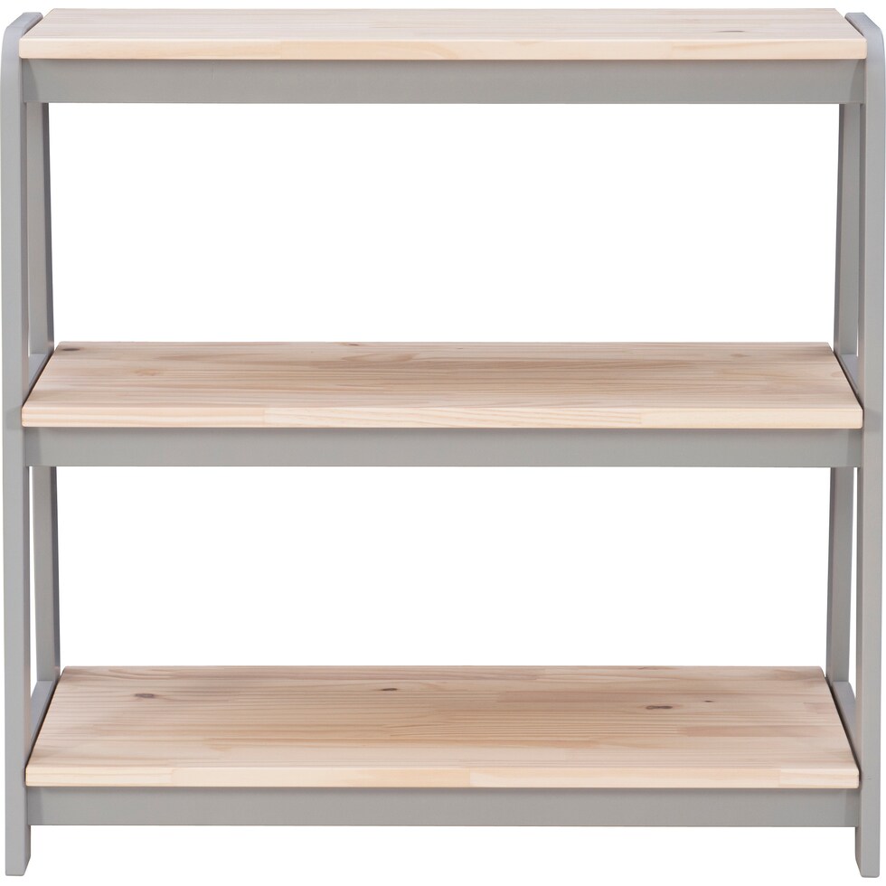 lowell natural gray bookcase   