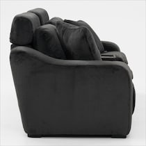 luca reclining blue loveseat   
