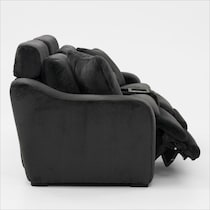 luca reclining blue loveseat   