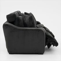luca reclining blue loveseat   