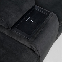 luca reclining blue loveseat   