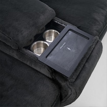 luca reclining blue loveseat   