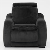 luca reclining blue recliner   