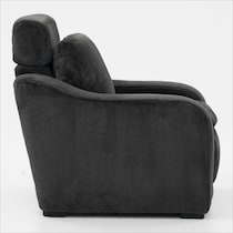 luca reclining blue recliner   