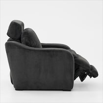 luca reclining blue recliner   