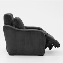 luca reclining blue recliner   