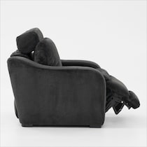 luca reclining blue recliner   