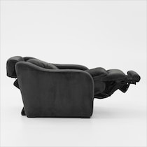 luca reclining blue recliner   