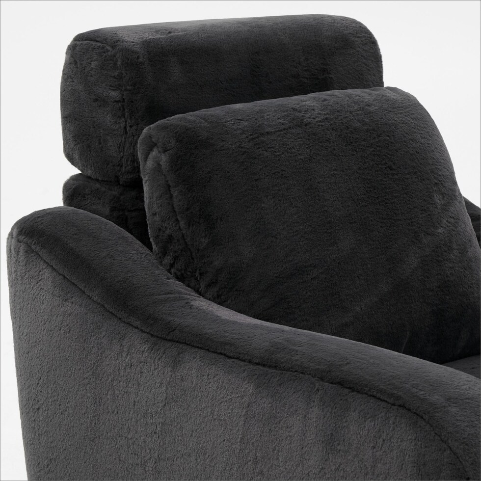 luca reclining blue recliner   