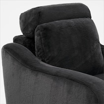 luca reclining blue recliner   