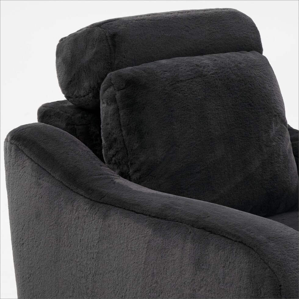 luca reclining blue recliner   
