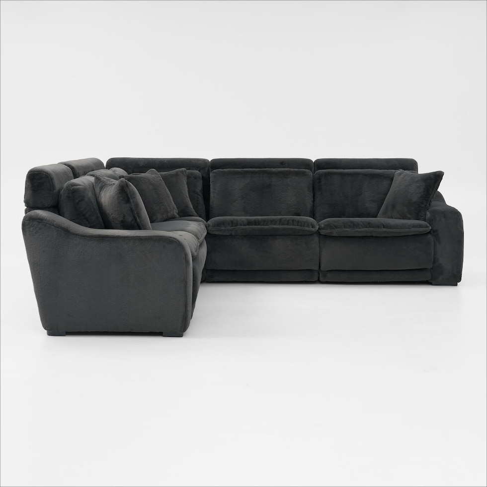 luca reclining blue sectional   