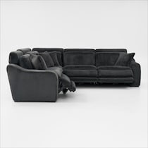 luca reclining blue sectional   