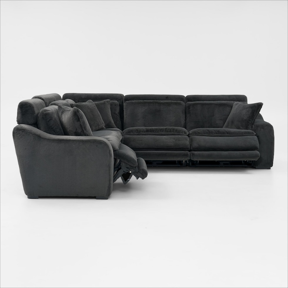 luca reclining blue sectional   