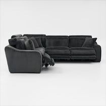 luca reclining blue sectional   