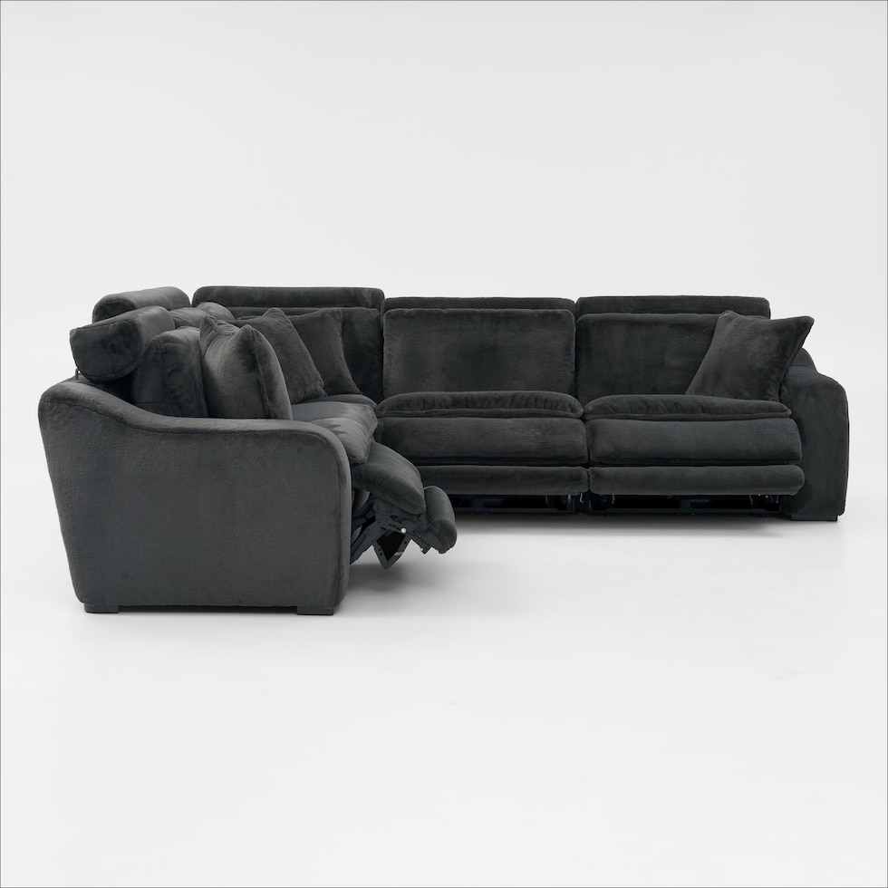 luca reclining blue sectional   