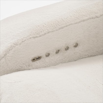 luca reclining white recliner   